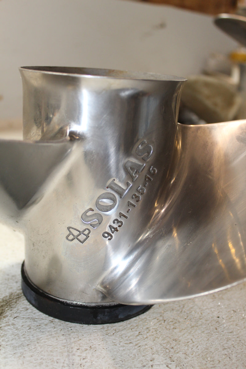 Solas Outboard Stainless Steel Propeller 13.5x15 15-Spline