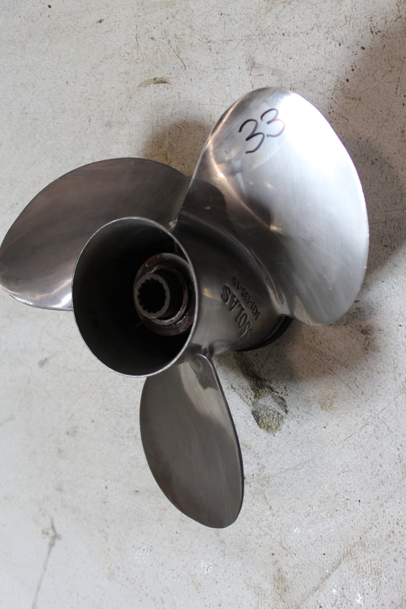Solas Outboard Stainless Steel Propeller 13.5x15 15-Spline