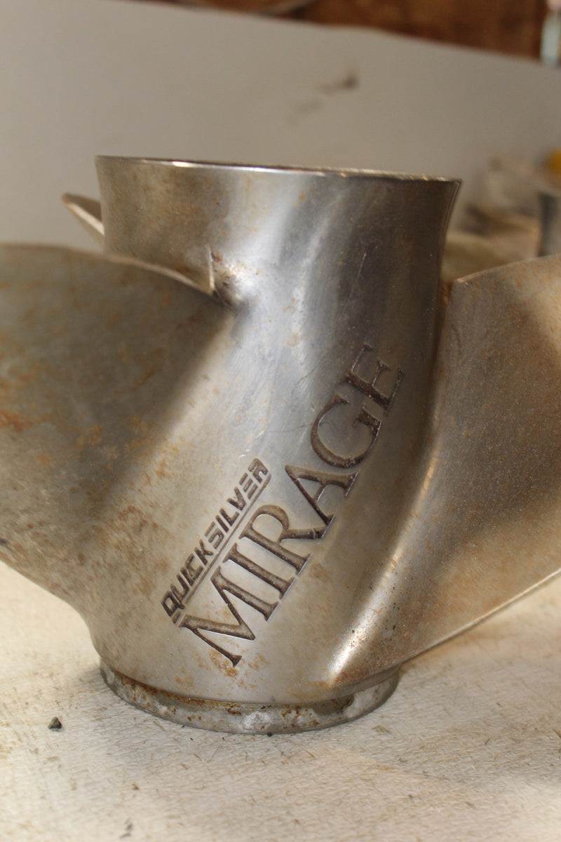 Quicksilver Mirage Outboard Stainless Steel Propeller 23P 15-Spline