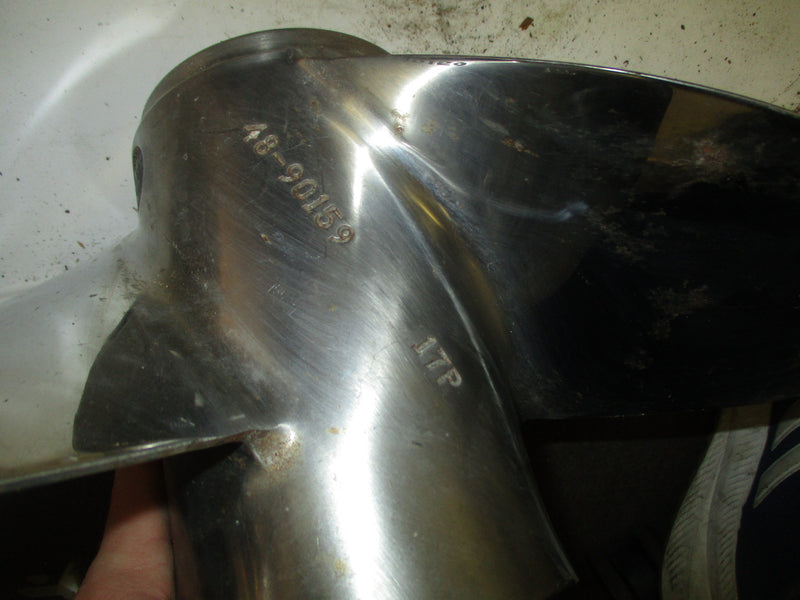 Mercury Mirage Plus Counter Stainless Propeller (48-90159) (17P) no hub #113