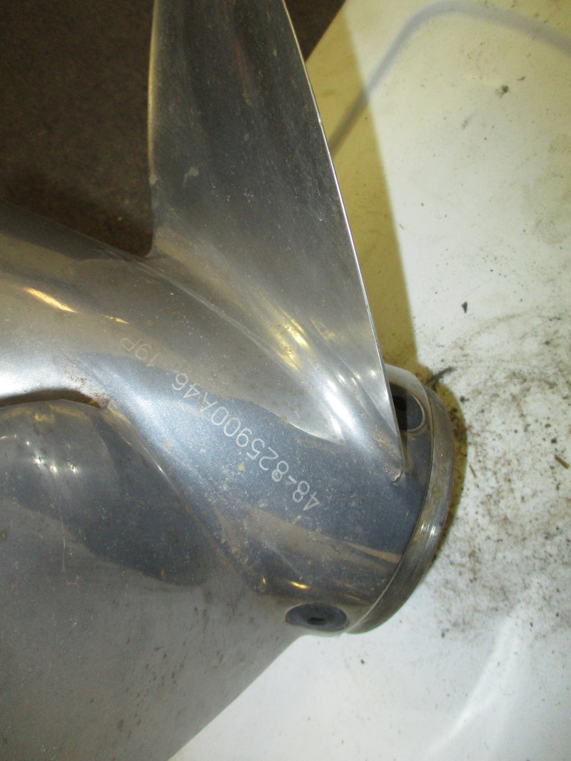 Mercury Offshore 4 blade stainless propeller 48-825900A46 19P NO HUB
