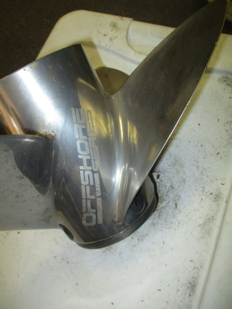 Mercury Offshore 4 blade stainless propeller 48-825900A46 19P NO HUB