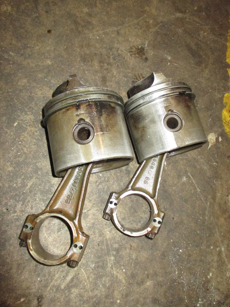 Evinrude 25hp 2 stroke outboard piston and rod set (394480)