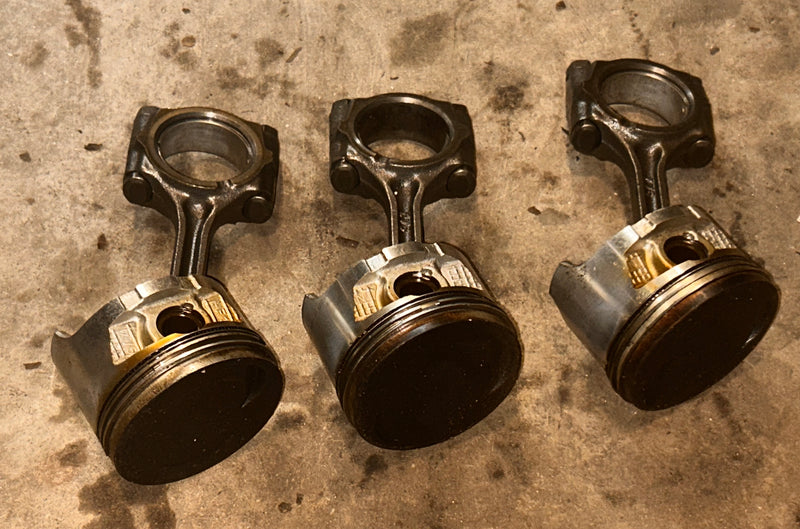 Honda BF50A 50hp 4 stroke outboard piston and rod set of 3 (13101-ZV5-010)