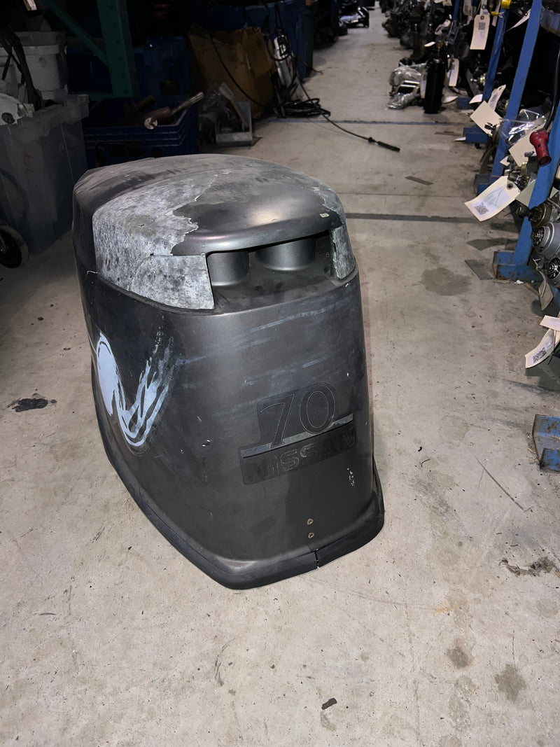 Nissan 70hp 2 stroke outboard top cowling