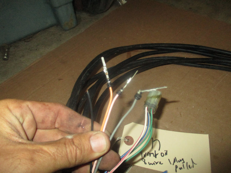 Yamaha outboard Trim and Oil level sender harness 8 wire #17