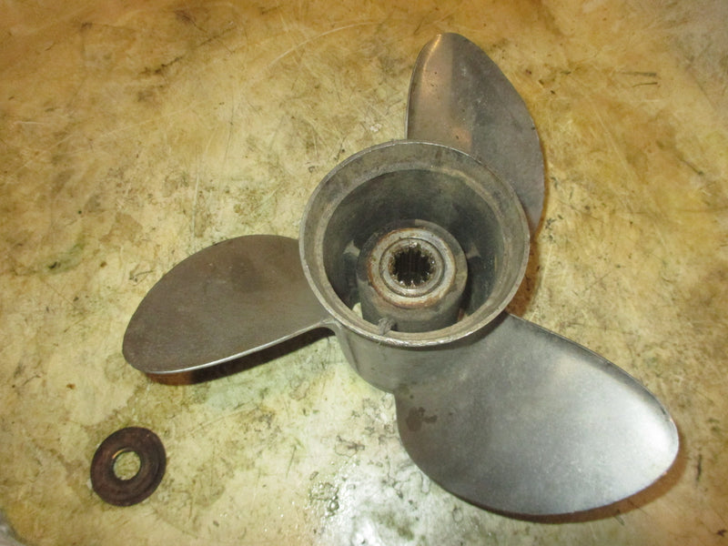 Evinrude 70hp 2 stroke outboard Stainless Propeller 13 3/8 X 17 (389948)