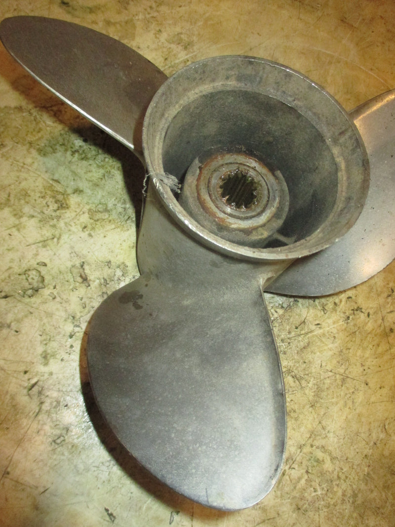 Evinrude 70hp 2 stroke outboard Stainless Propeller 13 3/8 X 17 (389948)