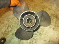 Load image into Gallery viewer, Evinrude 70hp 2 stroke outboard Stainless Propeller 13 3/8 X 17 (389948)
