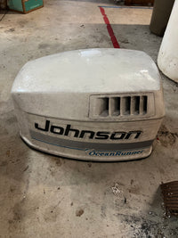 Load image into Gallery viewer, Johnson 115hp Ocean Pro 2 stroke outboard top cowling

