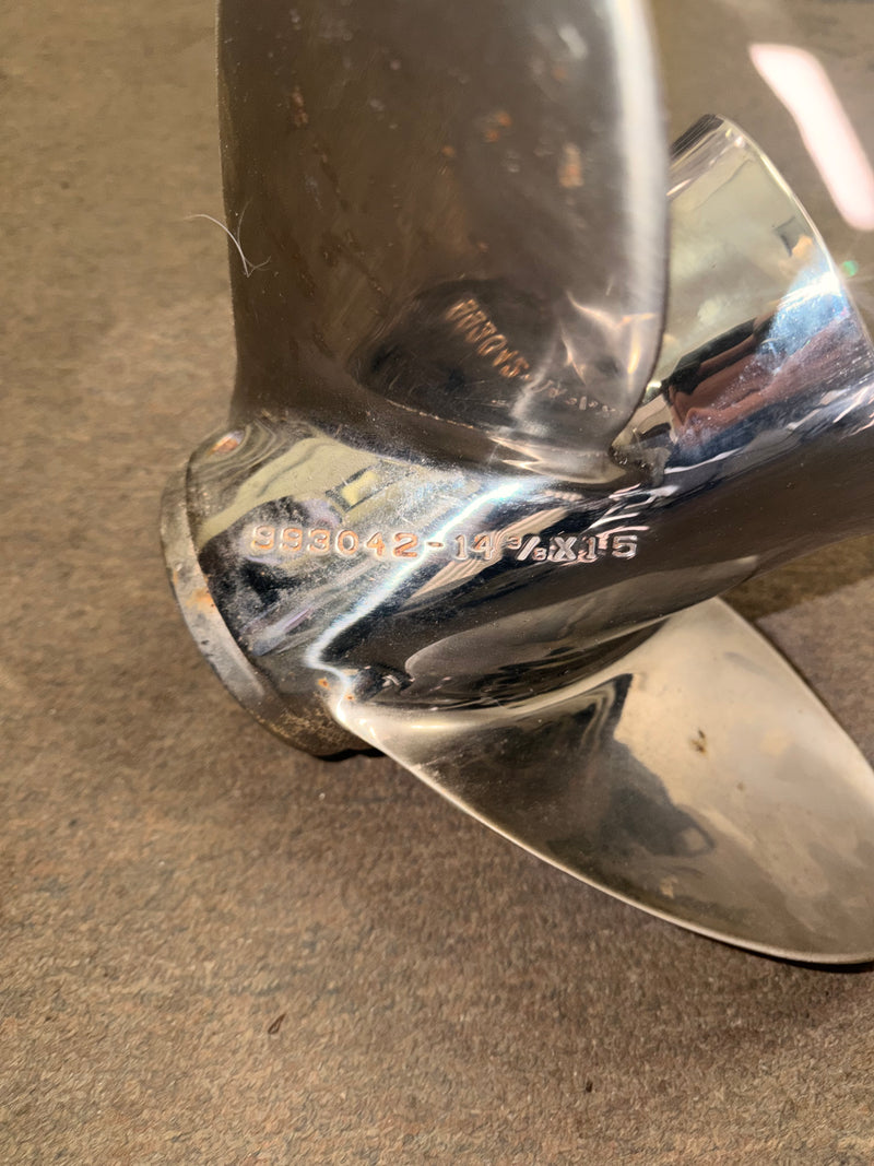 Mercury Outboard Michigan Apollo Stainless Steel Prop (993042)