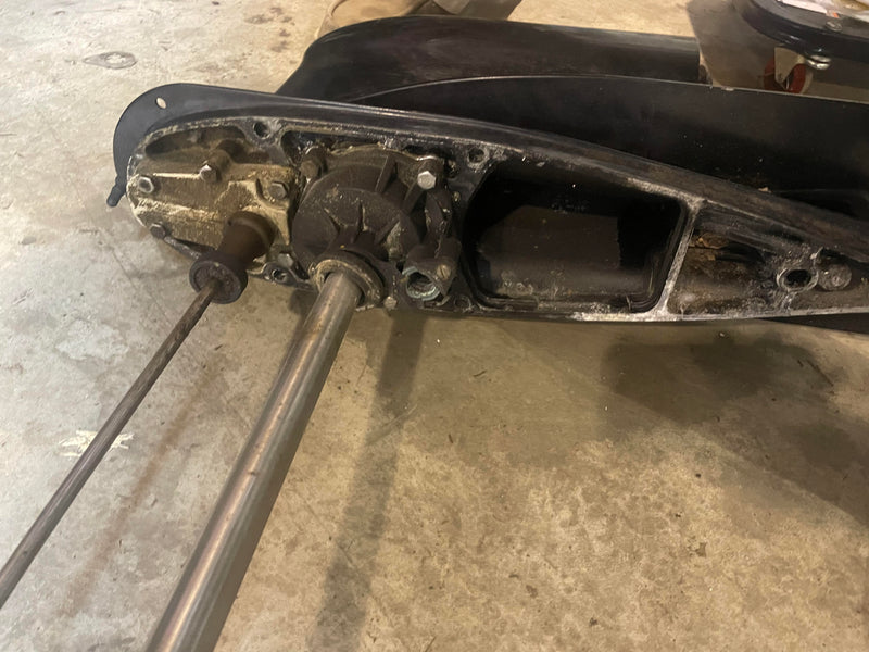 Johnson 140hp 2 stroke outboard 25" SEI aftermarket lower unit