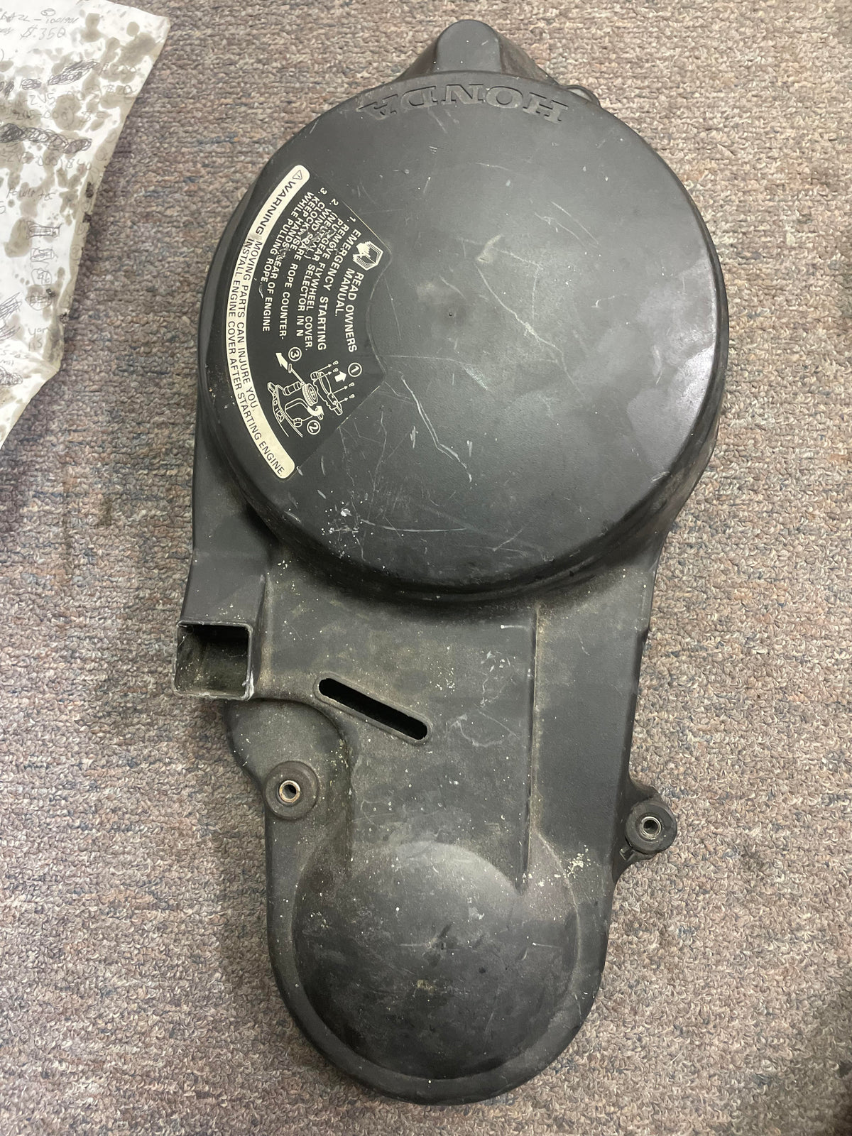 Honda BF50A 50hp outboard flywheel cover