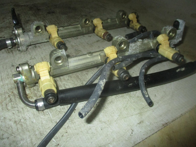 Yamaha 200hp 4 stroke outboard fuel rail with injector set (69J-13160-00-00)