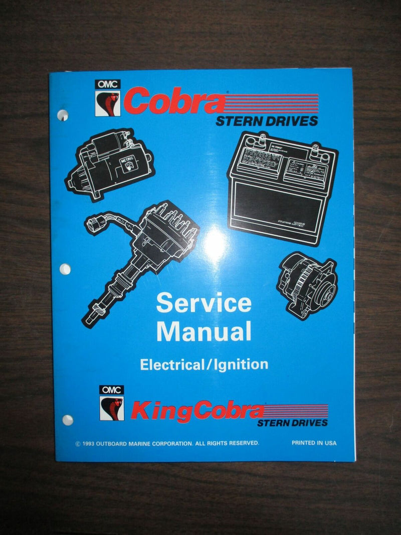 OMC Cobra Stern Drives Electric Ignition Service Manual [P/N: 500595]