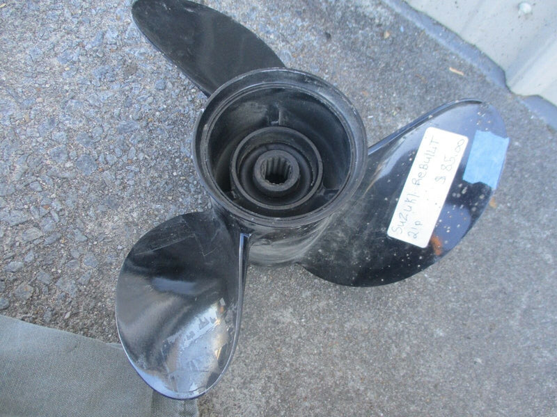 Suzuki outboard Rebuilt aluminum propeller  V2100 13x21