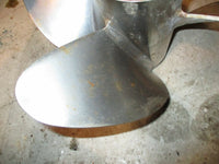 Load image into Gallery viewer, Suzuki DF300 300hp outboard counter rotating 4 blade steel propeller 15 by 14
