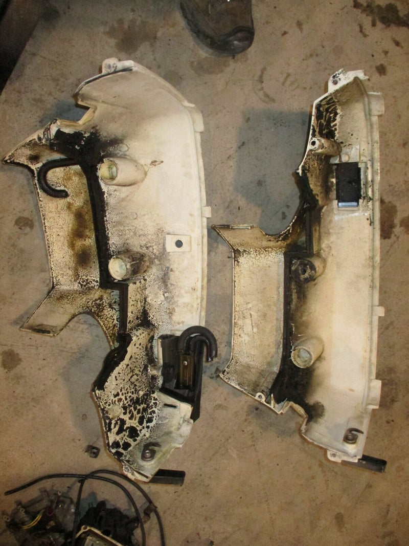 Johnson 115hp 2 stroke outboard side cowling set (433339) (433338)