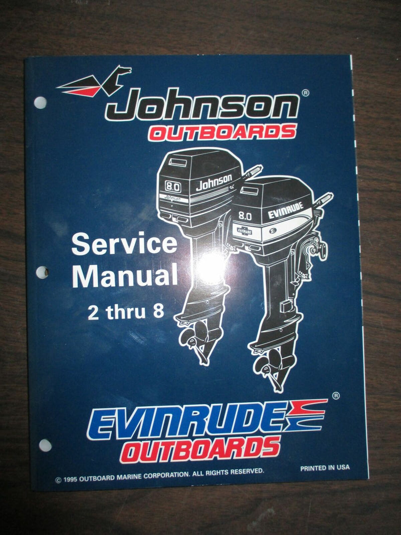Johnson/Evinrude 2-8hp Service Manual [P/N: 507120]