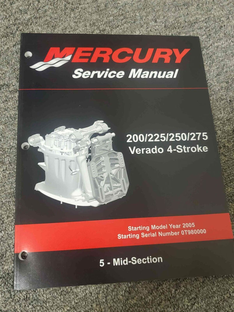 Mercury 200-275 Verado 4-Stroke Service Manual #5 Mid-Section 90-896580500