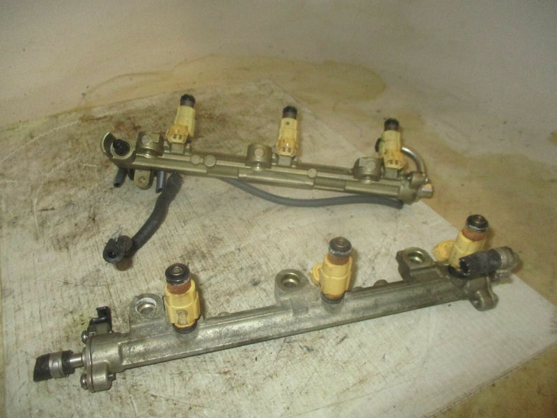 Yamaha 225hp 4 stroke outboard fuel rail with injector set (69J-13160-00-00)
