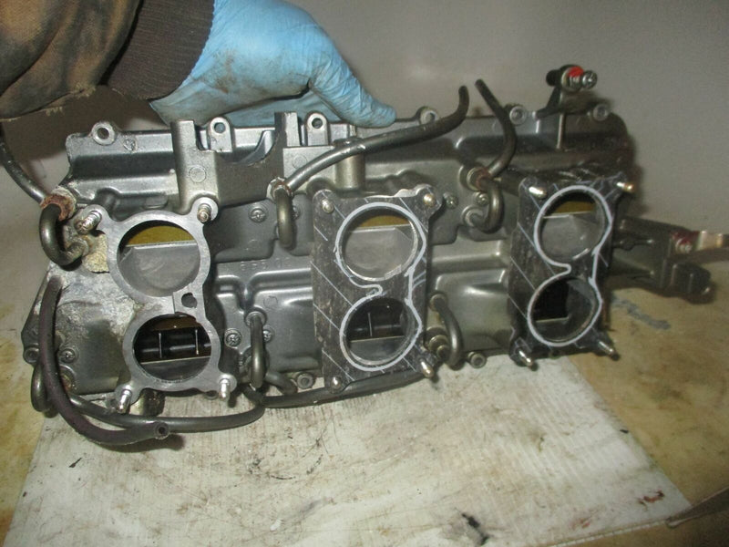 Yamaha 150hp 2 stroke outboard intake manifold with reed valves
