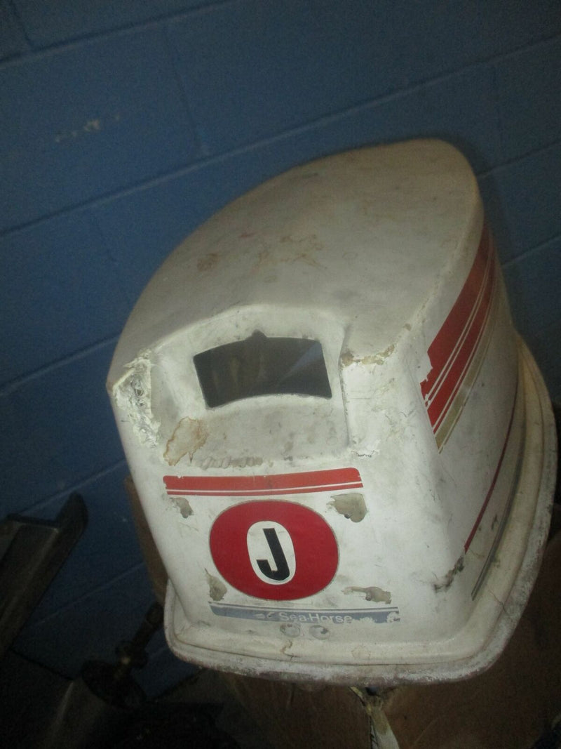 Johnson 25hp 2 stroke outboard sea horse top cowling