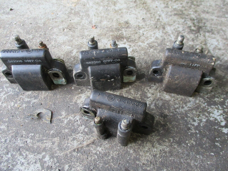 1991-1994 Johnson 120hp V4 2-stroke outboard Ignition coil set of 4 582508