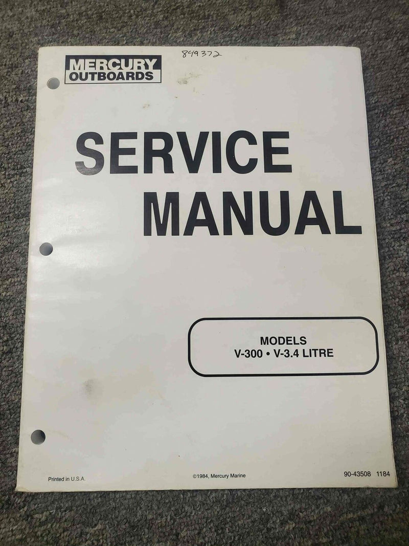 Mercury V-300, V3.4 Litre Service Manual [90-43508]