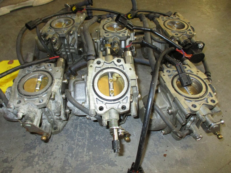 1996 Yamaha 225hp Carburetor set of 6 [62J-02] (62J-14301-02)