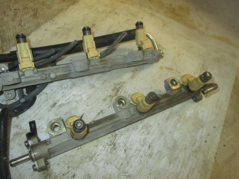 Yamaha 200hp 4 stroke outboard fuel rail with injector set (69J-13160-00-00)