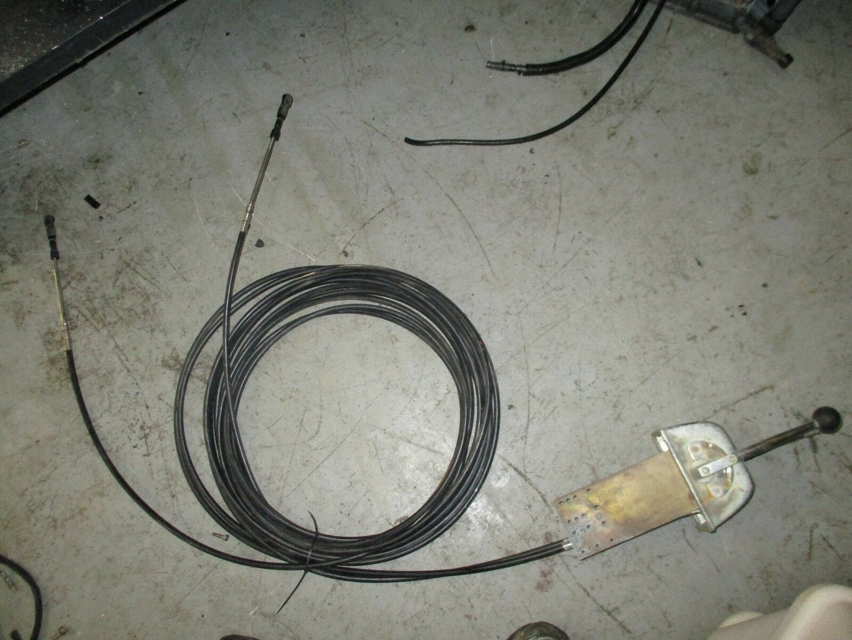 morse style outboard top mount control box 28' cables