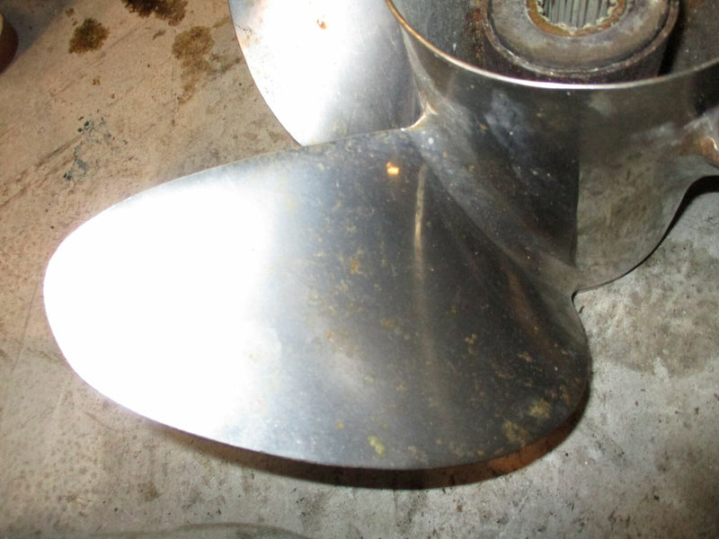 Suzuki DF300 300hp outboard counter rotating 4 blade steel propeller 15 by 14