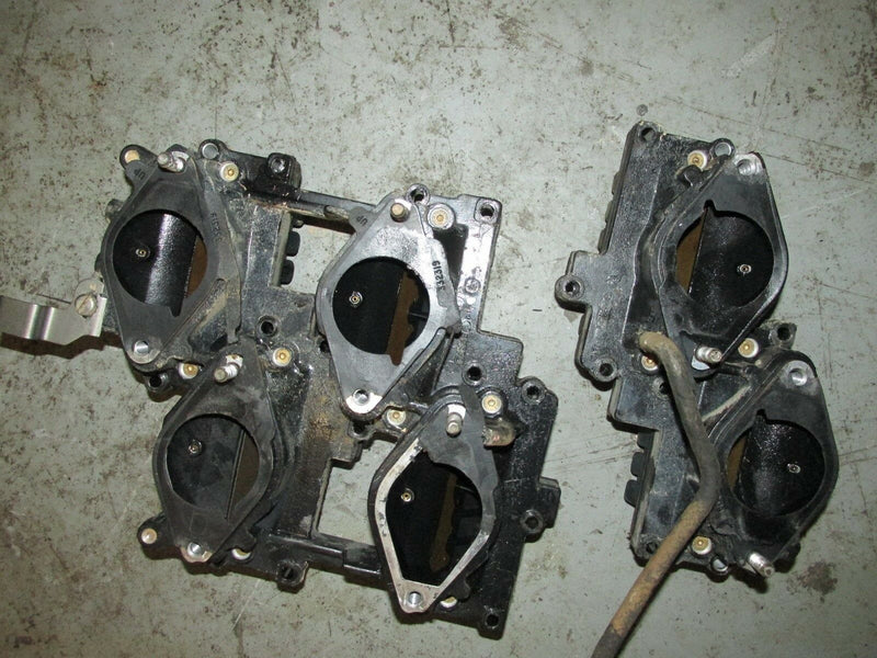 2003 Evinrude Ficht 200hp 2-stroke V-6 reed valve + intake manifold set 5000323