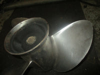 Load image into Gallery viewer, Johnson Ocean Pro 200hp outboard stainless steel propeller 15 by 17 (391290)
