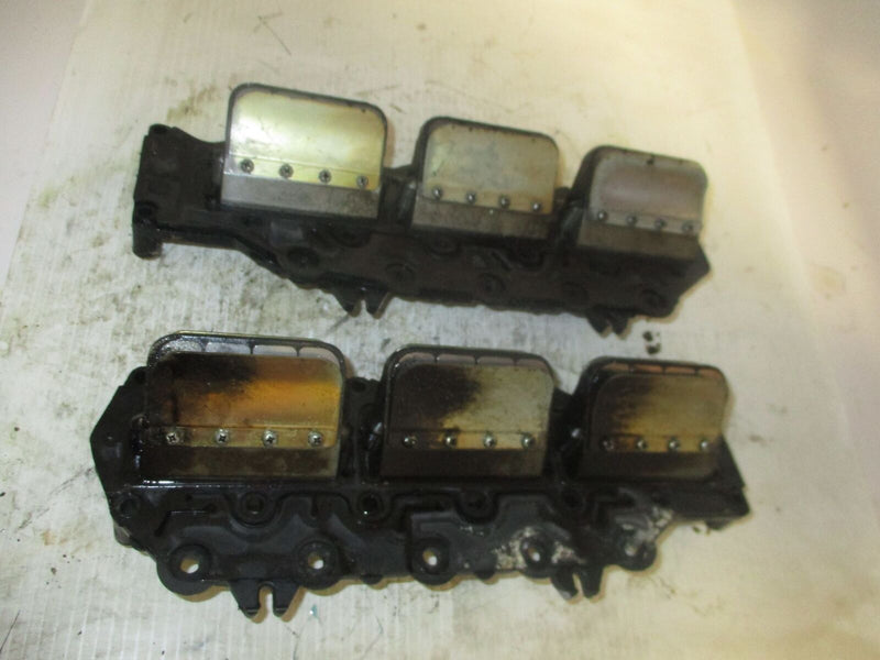 Evinrude 135 Ficht outboard intake manifold with reed valves (346148)