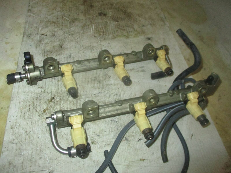 Yamaha 225hp 4 stroke outboard fuel rail with injector set (69J-13160-00-00)