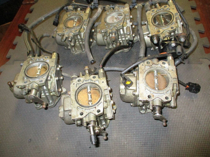 1991 255hp Yamaha 2-Stroke Outboard Carburetor Set of 6 [61A-00] 61A-14301-00