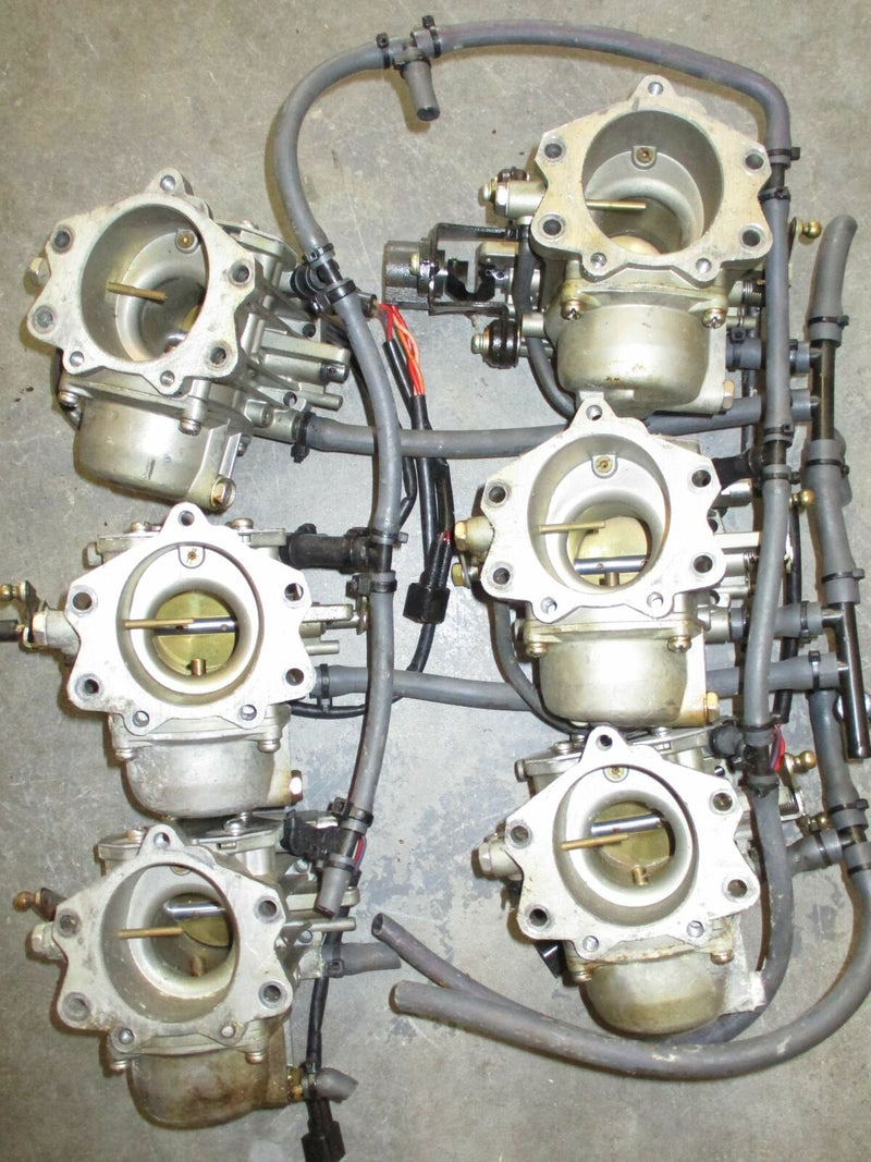1996 Yamaha 225hp Carburetor set of 6 [62J-02] (62J-14301-02)