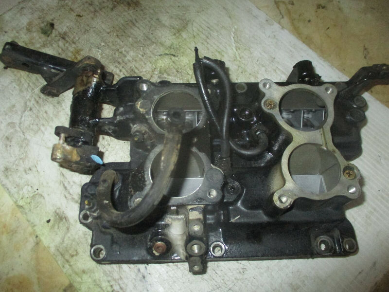 Johnson 112hp 2 stroke outboard intake manifold with reed valves (0397075)