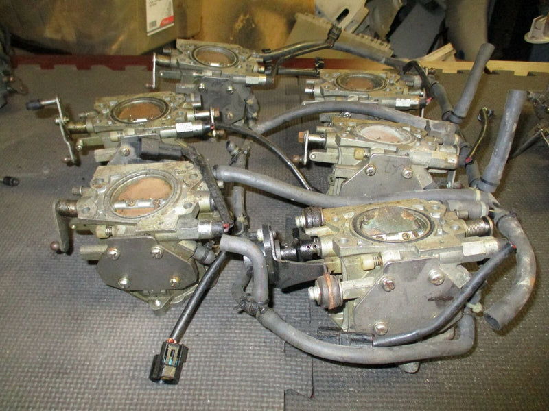 1991 255hp Yamaha 2-Stroke Outboard Carburetor Set of 6 [61A-00] 61A-14301-00