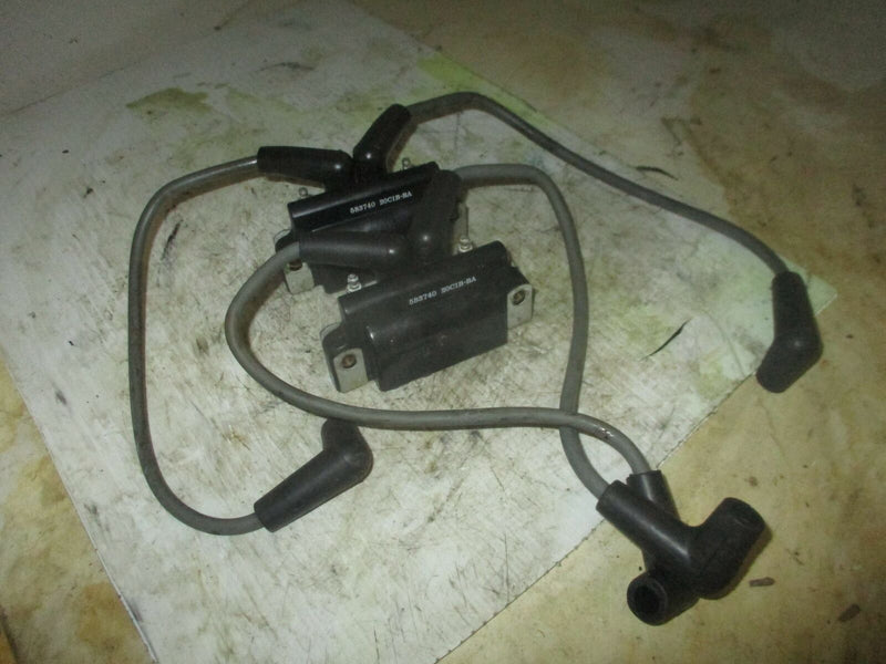 Evinrude 90hp 2 stroke outboard dual ignition coil set (583740)