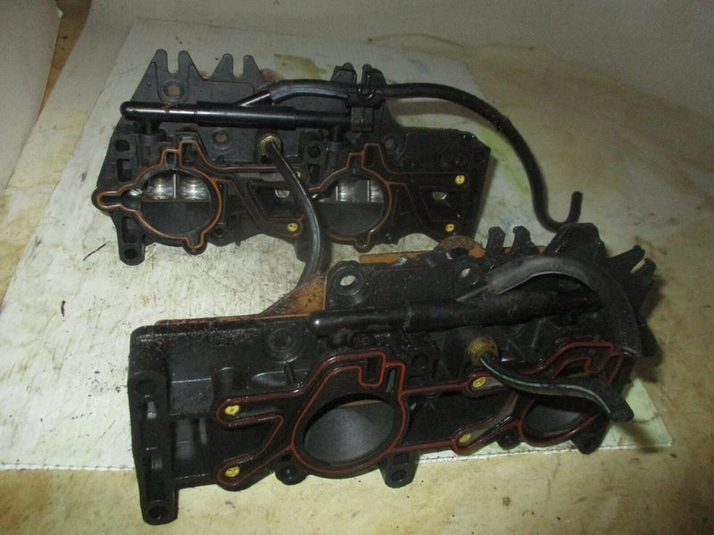 Evinrude 90hp 2 stroke outboard intake manifold with reeds