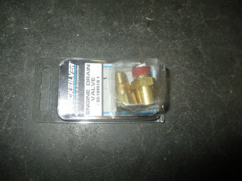 Mercury outboard Quicksilver engine drain valve (22-16951Q1)