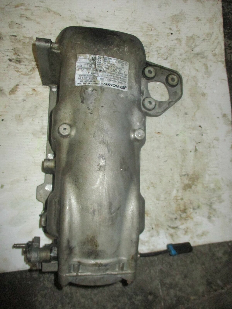 Mercury Optimax 225hp outboard air plenum with throttle body