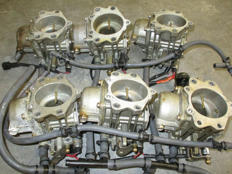 1996 Yamaha 225hp Carburetor set of 6 [62J-02] (62J-14301-02)