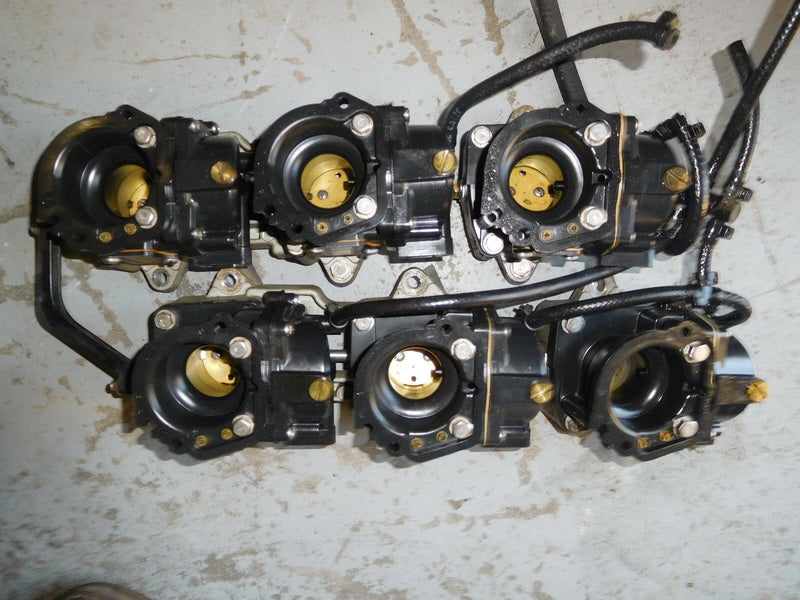 1988 Johnson 200hp J200TXCCR outboard Carburetor Set 398360