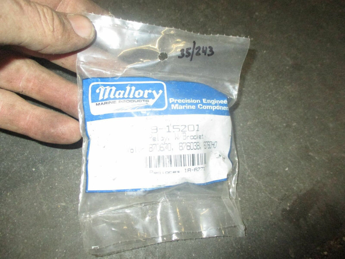 Volvo outboard relay with bracket (9-15201)