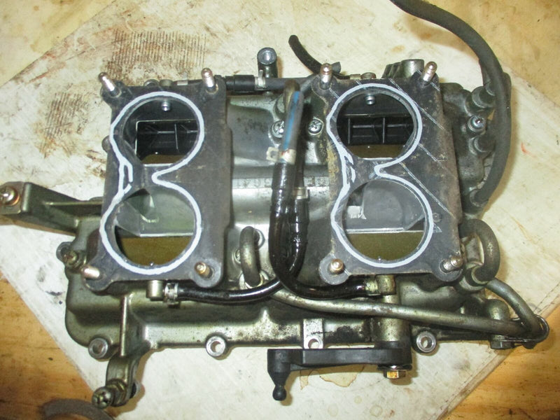 Yamaha 115hp 2 stroke outboard intake manifold with reeds (6E5-13641-10-94)