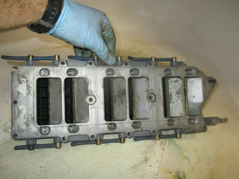 Yamaha HPDI 200hp outboard intake manifold with reed valves (68F-13624-00-1S)